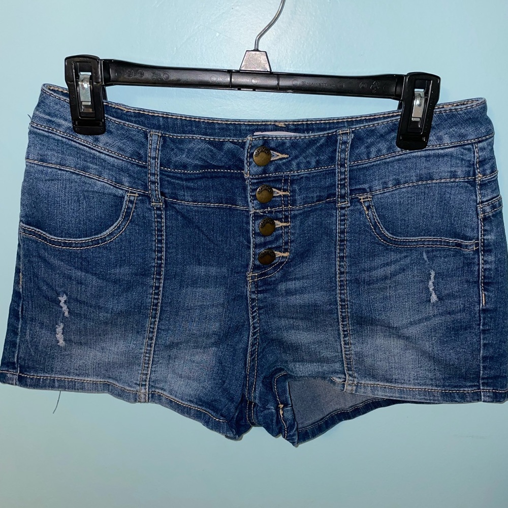 💙 Bongo- Hight Waisted Denim Shorts Size 7